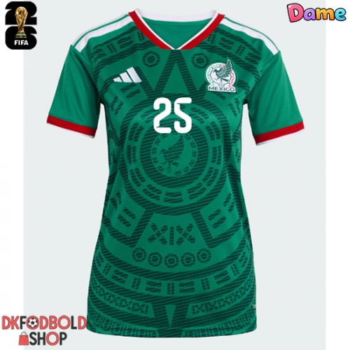 Mexico Roberto Alvarado #25 Hjemmebanetrøje Dame VM 2026 Kort ærmer